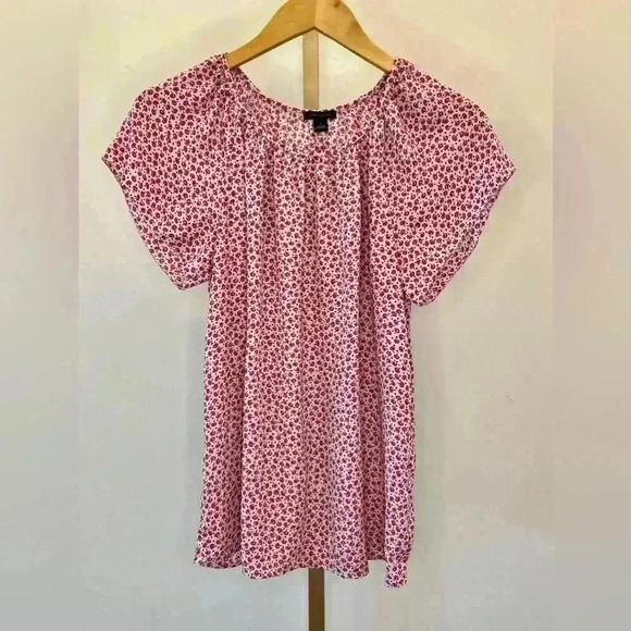 Ann Taylor Tops - Ann Taylor Women's Floral Flutter Sleeve Blouse Size S Multicolor Casual